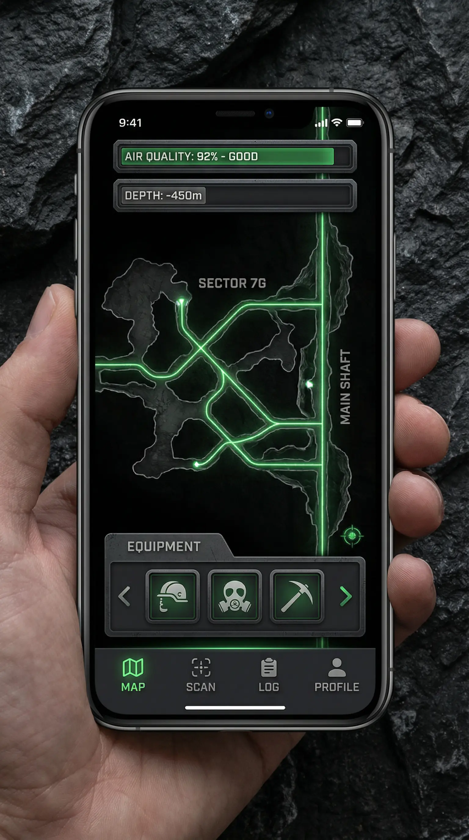 AW2移动勘探终端APP界面截图 - 暗网禁区 - 档案访问界面